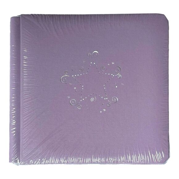 STARDUST Creative Memories 7x7 Album w/Pages NEW Purple Lilac Star Lavender - Picture 1 of 2